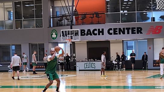 Karalis: Celtics getting past turbulent start to camp by focusing on the floor (Plus practice notes) taken at the Auerbach Center (Celtics)